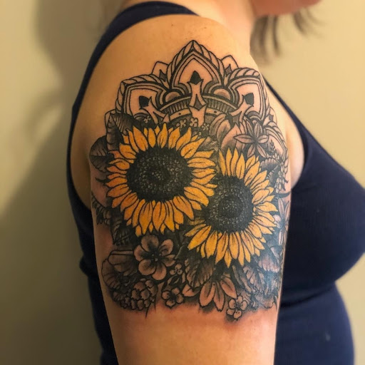 Explore cool leg tattoo ideas for guys, creative tattoo ideas in Calhoun, available at A Sailors Grave Tattoo Parlor