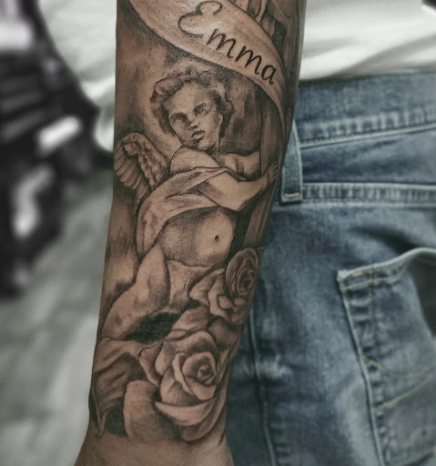 Explore three percenter tattoo ideas, creative tattoo ideas in Bronx, available at Brass Knuckles Ink Tattoo Studio