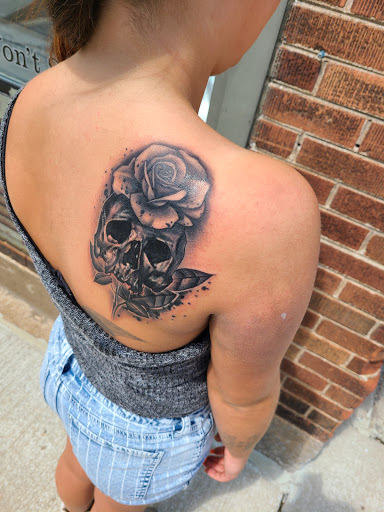 Explore letter tattoo cover up ideas, creative tattoo ideas in Marshfield, available at All The Above Tattoo Studio