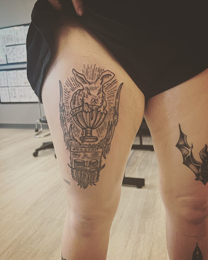 Explore british tattoo ideas, creative tattoo ideas in Cocoa, available at Rorschach Tattoo Shop and Piercing Studio