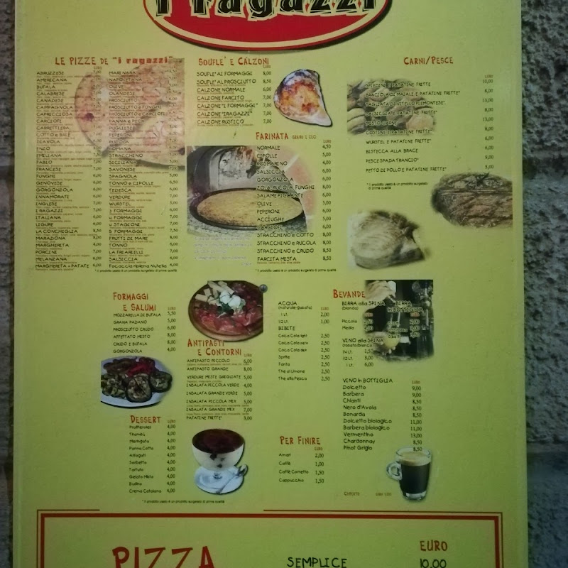 I Ragazzi - Pizzeria, Farinata, Brasserie
