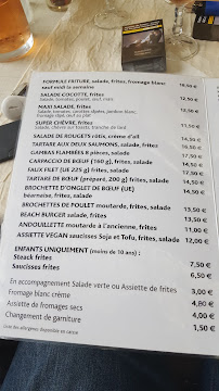 Menu du Restaurant Glacier de la Plage à Villefranche-sur-Saône