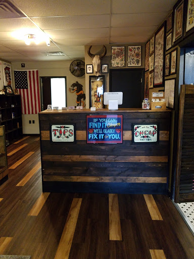 Explore dominican flag tattoo ideas, creative tattoo ideas in Lakeland, available at Black Swan Tattoo