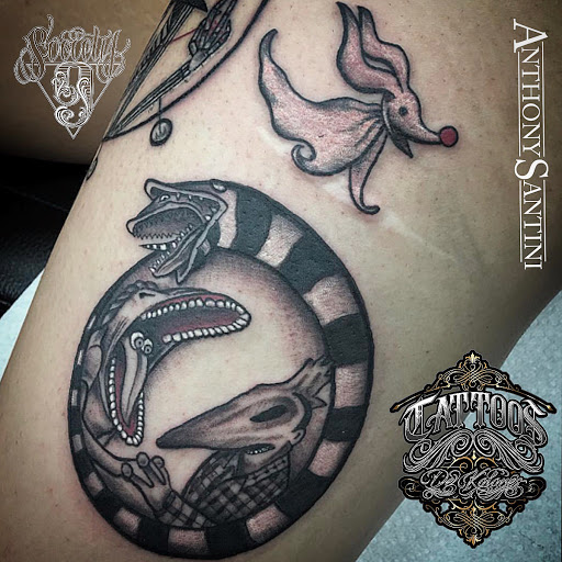 Explore wife name tattoo ideas for husband, creative tattoo ideas in Bakersfield, available at Society 9 Tattoo and Body Art Studio