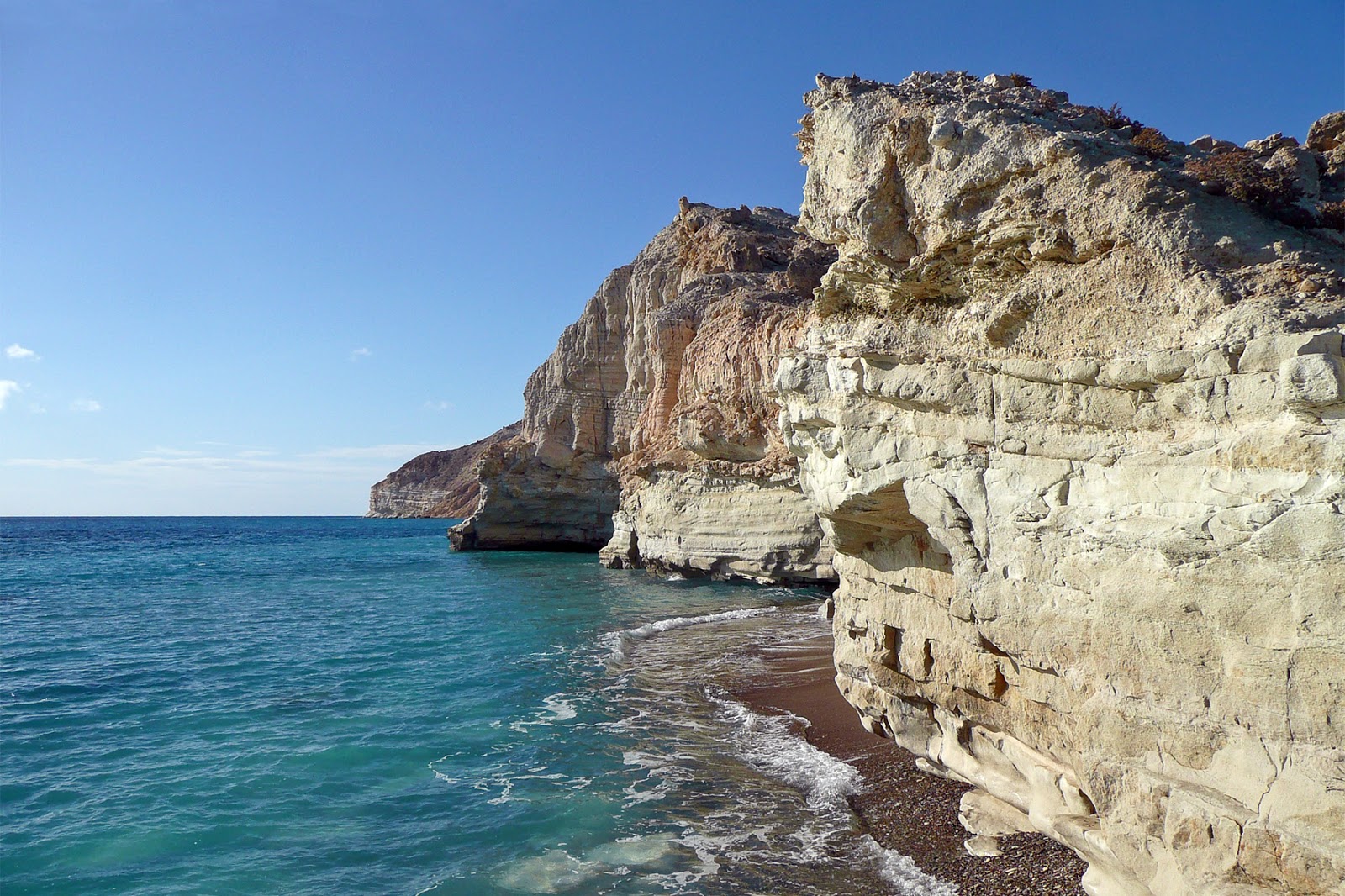 Photo de Cape Aspro avec rivage droit, long