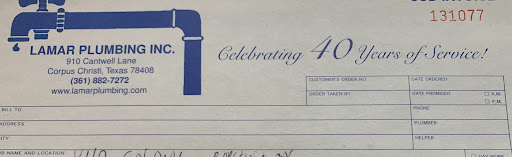 Plumber «Lamar Plumbing Inc», reviews and photos, 910 Cantwell Ln, Corpus Christi, TX 78408, USA
