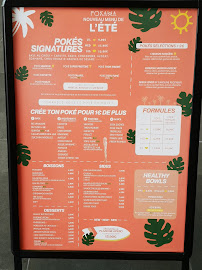 Restaurant hawaïen POKAWA Poké bowls à Puteaux (la carte)