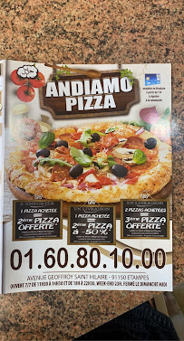 Carte du Andiamo pizzeria etampes à Étampes