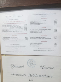 Le Pari des Gourmets à Pont-et-Massène menu
