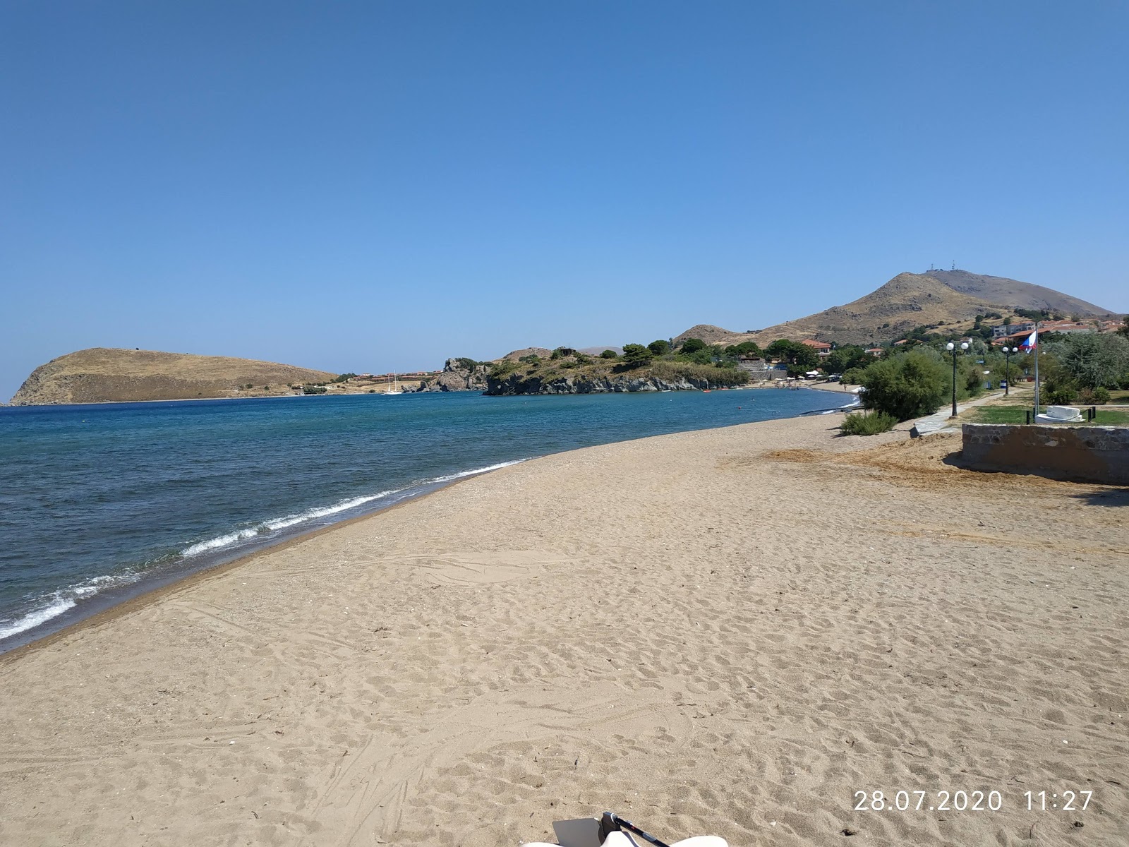 Foto de Romeikos Gialos beach com baía espaçosa