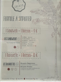 Restaurant israélien Salatim à Paris (le menu)