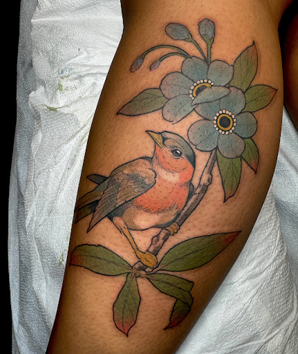 Explore viking sleeve tattoo ideas, creative tattoo ideas in Bozeman, available at Aether Tattoo Club