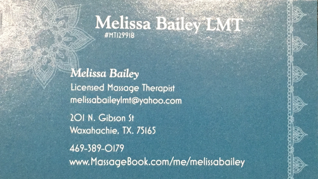 Melissa Bailey LMT 75165