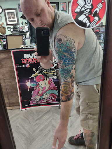 Explore courage tattoo ideas, creative tattoo ideas in Bethlehem, available at Raygun Samurai Tattoo