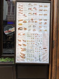 Menu / carte de Aoi Sushi. à Paris