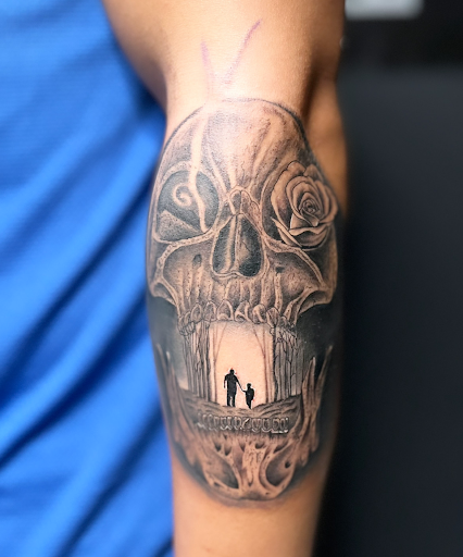 Explore outcast tattoo ideas, creative tattoo ideas in Cadillac, available at Limitless Ink Tattoo Studio