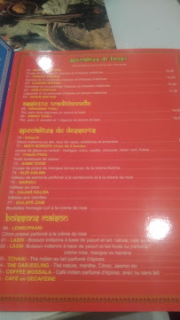 Restaurant indien India Restaurant à Rennes (la carte)