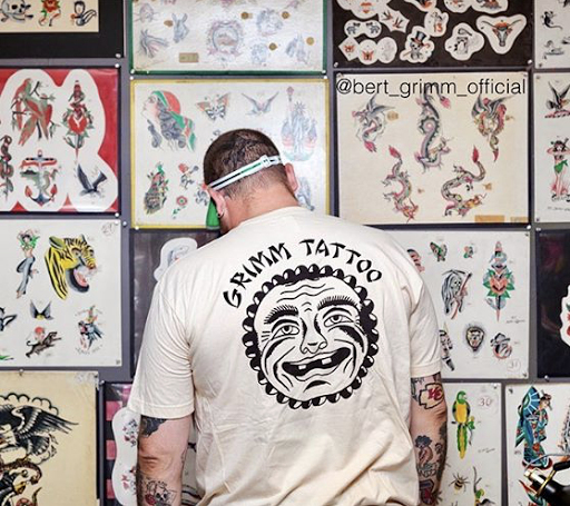 Explore time flies tattoo ideas, creative tattoo ideas in Kansas City, available at Grimm Tattoo and Bert Grimm Museum