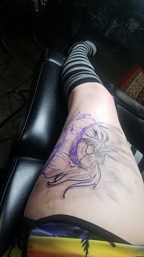 Explore bald head tattoo ideas, creative tattoo ideas in Columbus, available at Eternal Tattoo & Body Piercing - Columbus