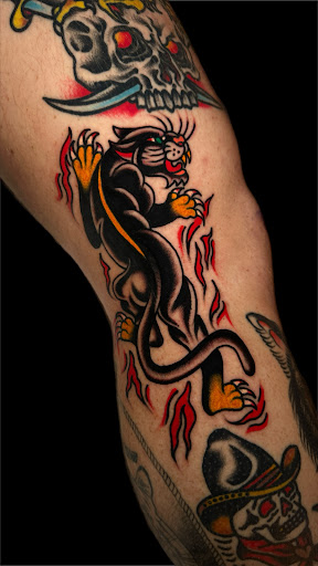 Explore ankle and foot tattoo ideas, creative tattoo ideas in Johnson City, available at Gold Cross Tattoo Co.