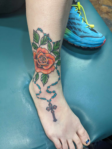 Explore elephant thigh tattoo ideas, creative tattoo ideas in Kansas City, available at Beautiful Body Tattoo and Piercings