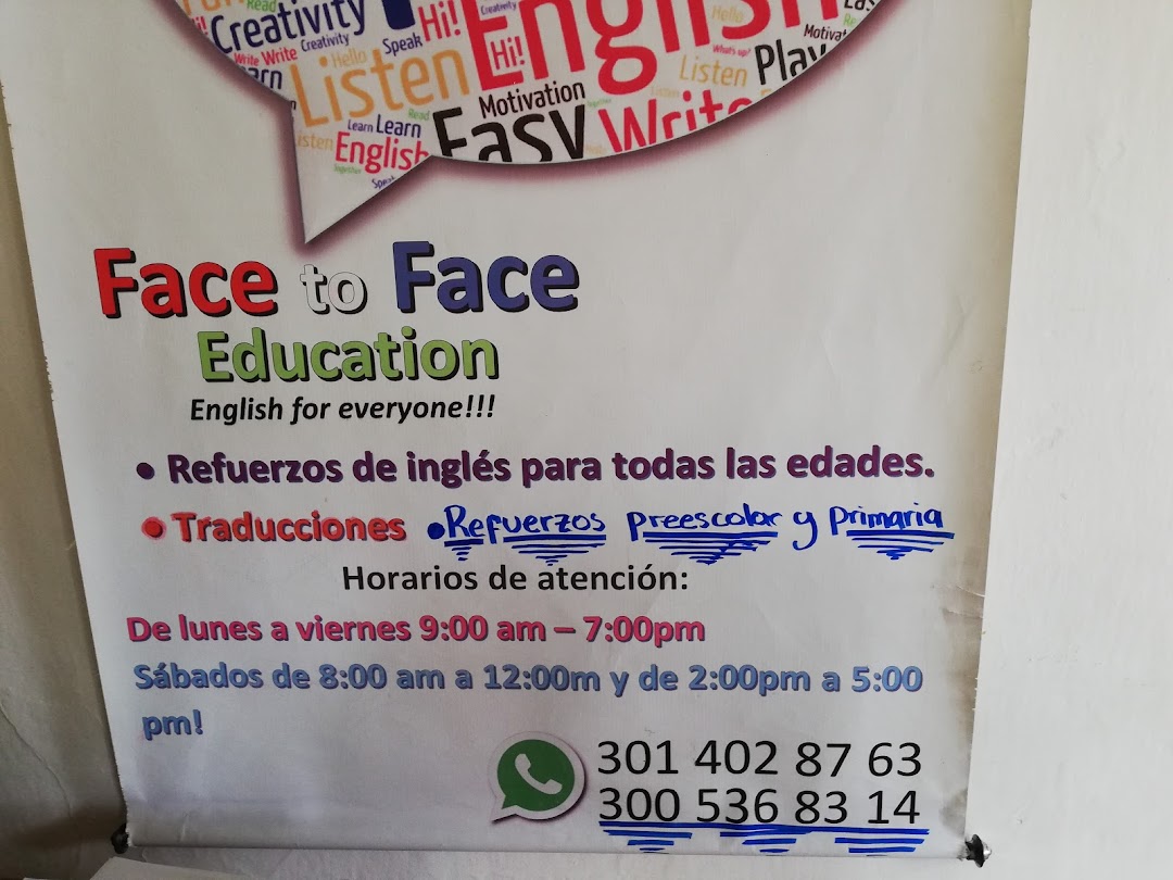 Face to Face Education English for everyone