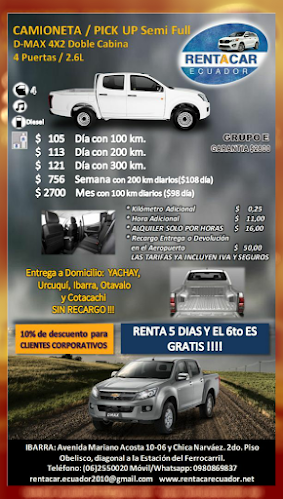 Rent a car in Ecuador - Ibarra
