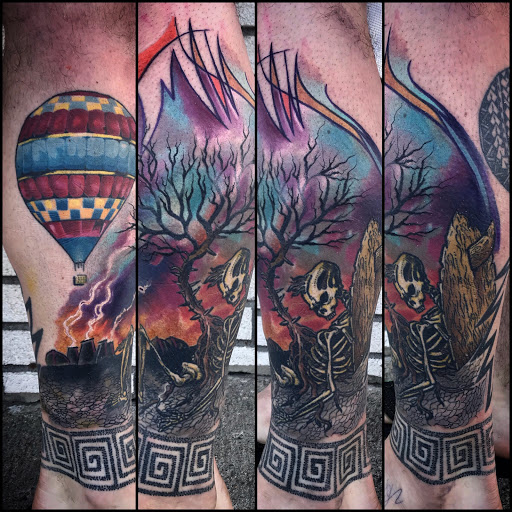 Explore tattoo ideas on back of neck, creative tattoo ideas in Kenvil, available at Blood Moon Tattoo