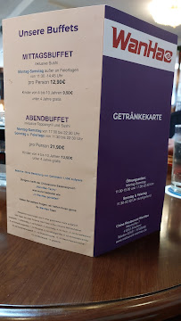 Restaurant WanHao à Erkelenz carte