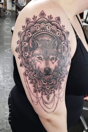 Explore cowgirl tattoo ideas, creative tattoo ideas in Olympia, available at Sorry Mom Ink Tattoos & Piercings Olympia