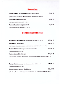 Restaurant zum Fischerhäusel Ladenburg à Ladenburg menu