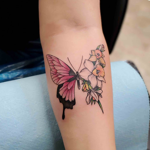 Explore book tattoo ideas for females, creative tattoo ideas in Bakersfield, available at CLASSIC STANDARD TATTOO CO.