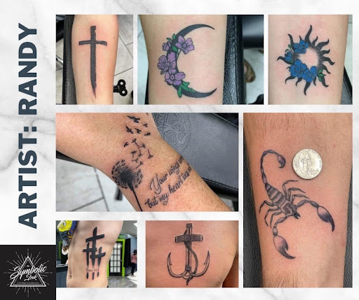 Explore simple goth tattoo ideas, creative tattoo ideas in Foley, available at Symbolic Ink Tattoo Studio