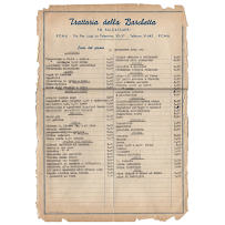 Trattoria della Barchetta dal 1924 à Rome carte