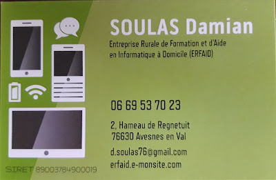 ERFAID Entreprise Rurale de Formation et d'Aide en Informatique à Domicile à Avesnes-en-Val