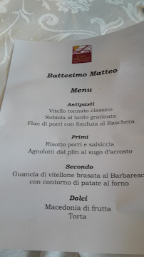 Restaurant Casa Nicolini à Tre Stelle (la carte)