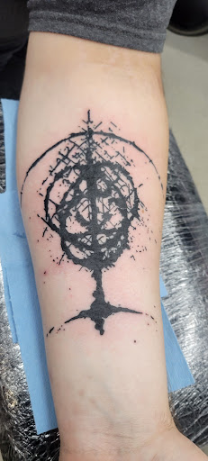 Explore half chest tattoos for men ideas, creative tattoo ideas in Jasper, available at Addictive Ink tattoo and piercing studio