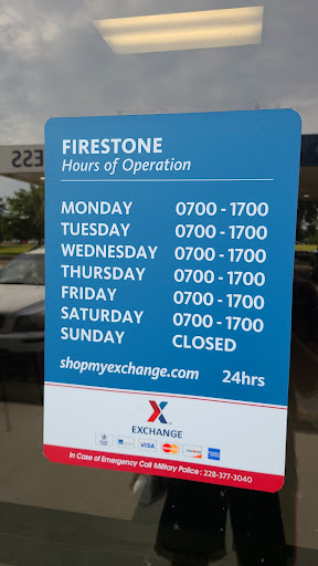 Tire Shop «Firestone Complete Auto Care», reviews and photos, 405 Meadows St, Keesler Afb, MS 39534, USA