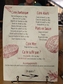 Restaurant à viande Papa Ours à Narbonne (la carte)