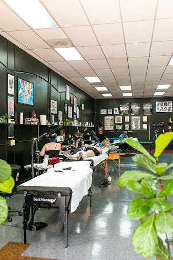 Explore tattoo sleeve drawing ideas, creative tattoo ideas in Santa Clara, available at Vampire Battle Mansion Tattoo and Piercing