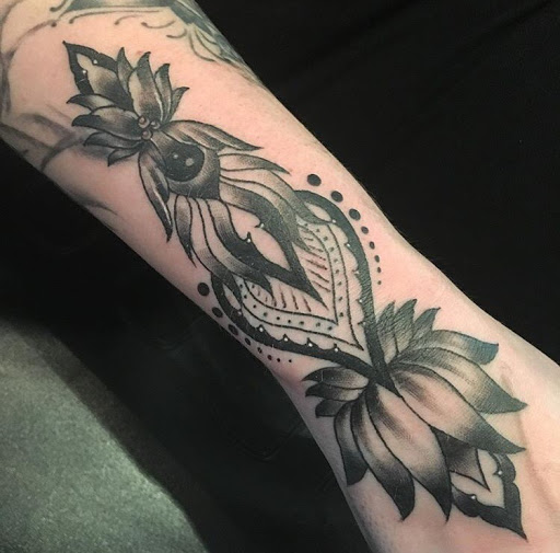 Explore cauldron tattoo ideas, creative tattoo ideas in San Diego, available at Sideshow Tattoo and Piercing