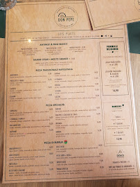 Pizzeria Don Pepe à Rueil-Malmaison - menu / carte