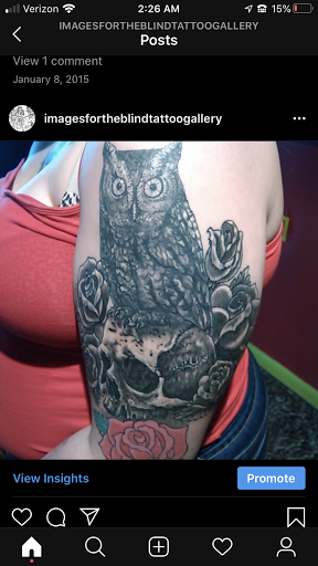 Tattoo Shop «Images for the Blind Tattoo Gallery», reviews and photos, 511 Champion Dr, Canton, NC 28716, USA