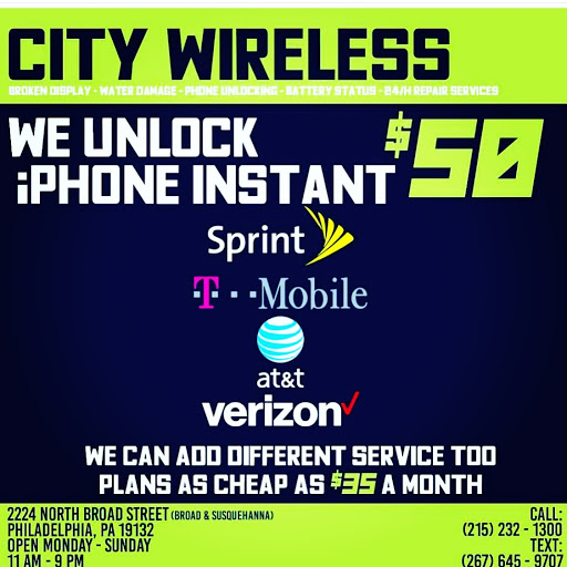 Cell Phone Store «City Wireless», reviews and photos, 2224 N Broad St, Philadelphia, PA 19132, USA