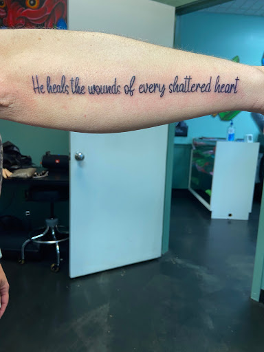 Explore forearm tree tattoo ideas, creative tattoo ideas in Meridian, available at Creative Pain Tattoo Studio
