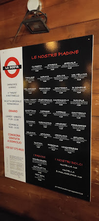 Piadineria La Sosta à Gorizia carte