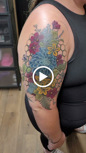 Explore american traditional chest tattoo ideas, creative tattoo ideas in Hillsboro, available at Reflections Art Gallery and Studio