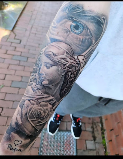 Explore cf tattoo ideas, creative tattoo ideas in Arlington, available at Benchmark Tattoos