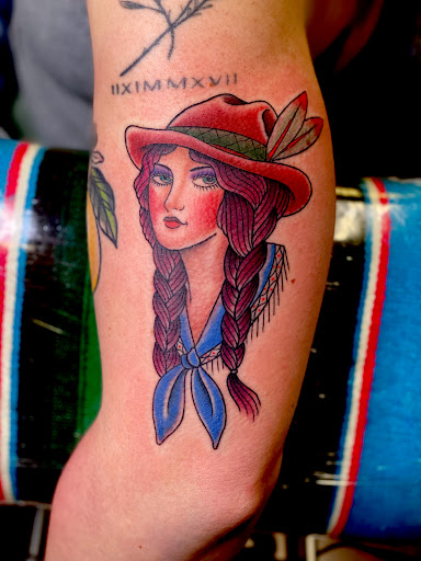 Explore rockabilly tattoo ideas, creative tattoo ideas in Modesto, available at Inkwell Tattoo