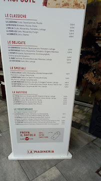 Menu du La Piadineria à Locate di Triulzi